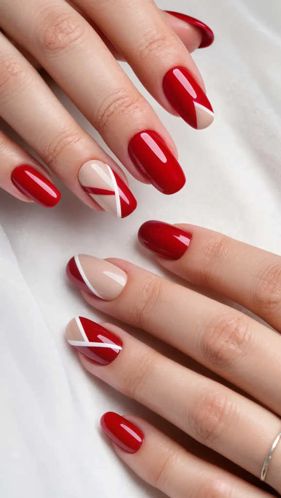21 Red Nails for Valentine’s Day 2026 You’ll Fall in Love With 9 Red and Nude Valentine Nails