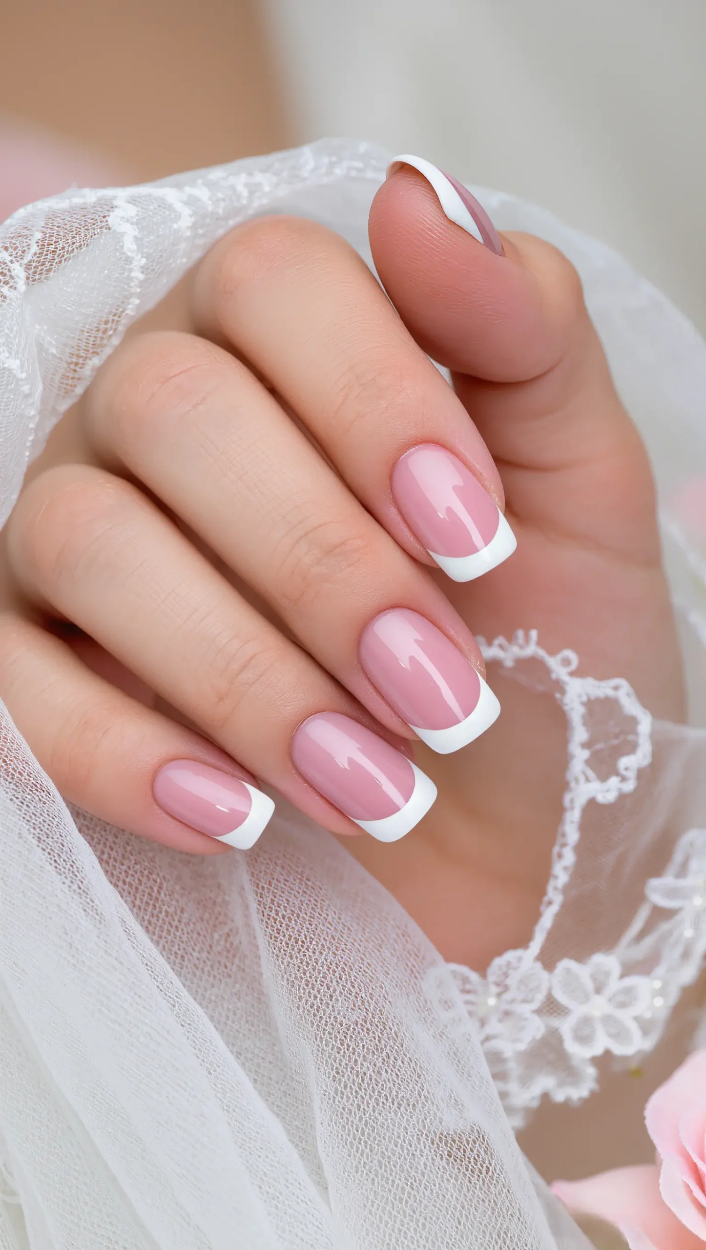 Sheer Pink Nails with Elegant French Tips scaled