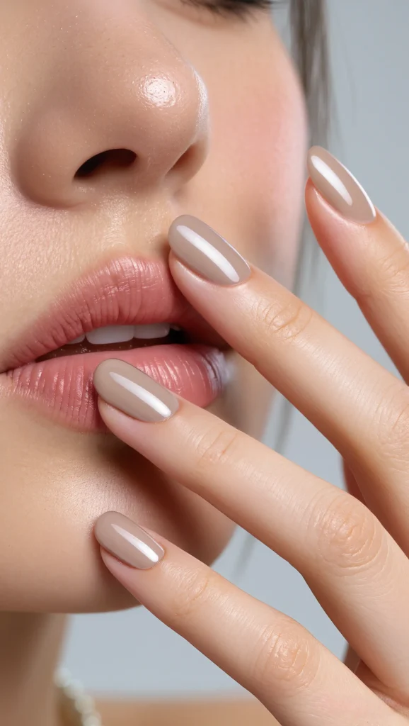 Short Nude Nails with Elegant Finish