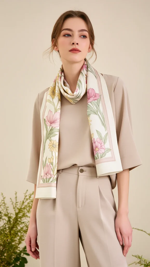 22 Floral Spring Outfit Ideas for 2026: Romantic & Chic 15 Soft Neutral Outfit with Subtle Floral Accents