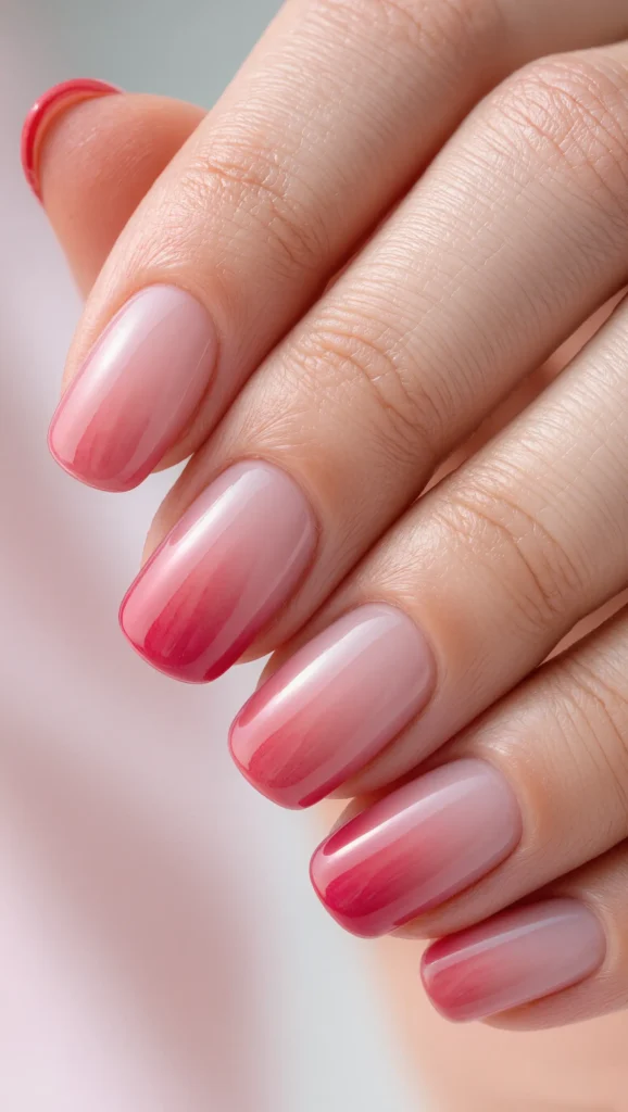21 Red Nails for Valentine’s Day 2026 You’ll Fall in Love With 14 Soft Ombre Red Valentine Nails