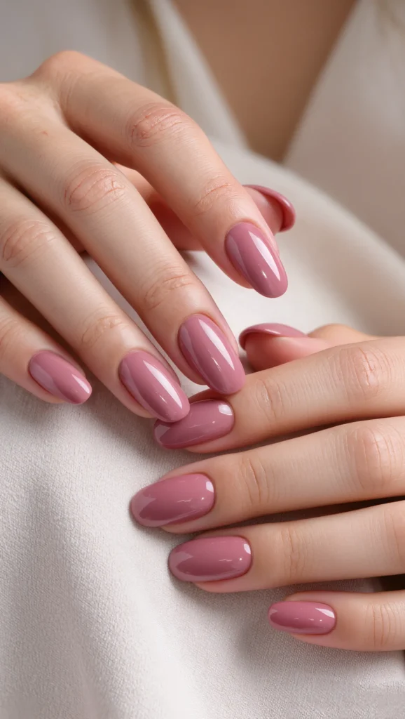 Soft Rose Pink Nails with Elegant Finish