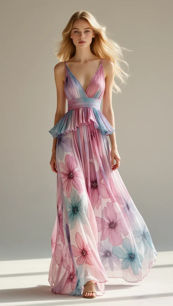 23 Flowy & Feminine Maxi Dress Looks for Spring 2026 9 Asymmetrical Waist
