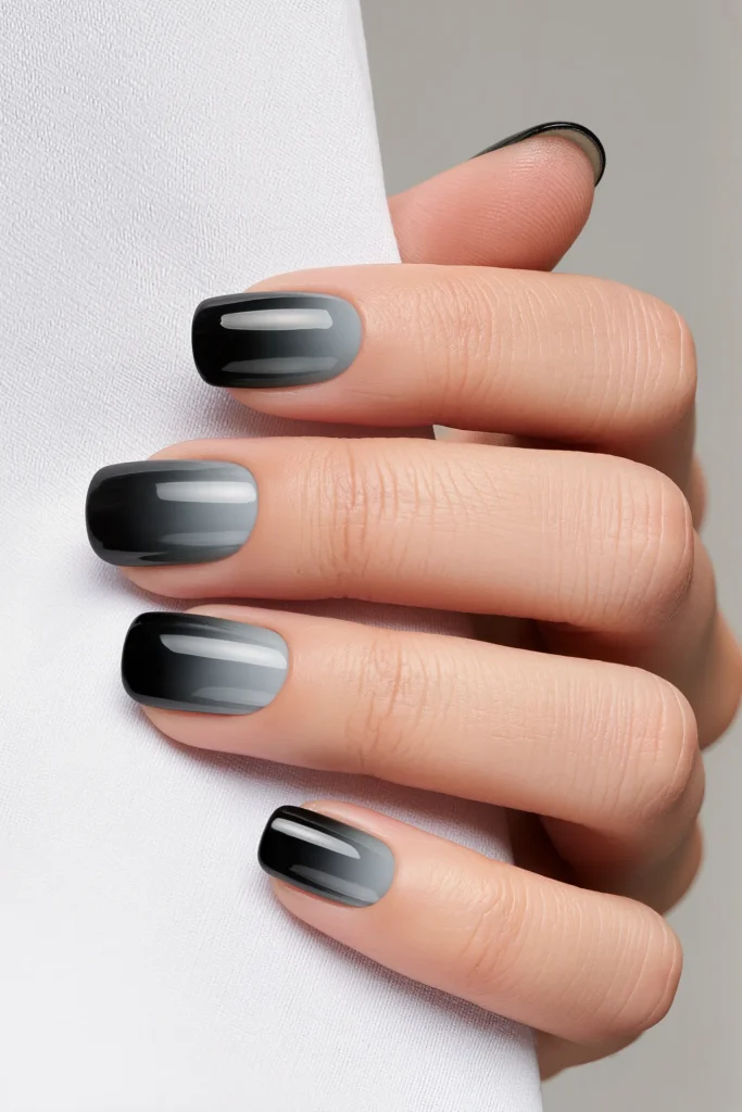 Black to Grey Ombre