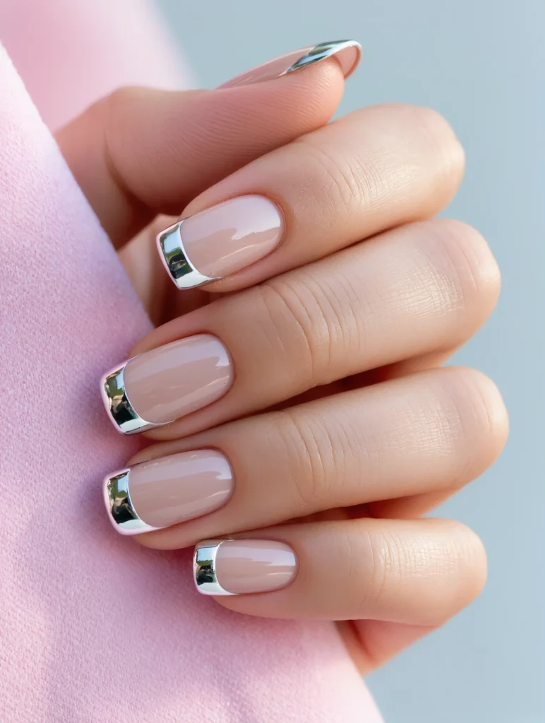Chrome French Tips