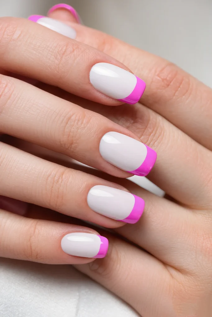 21 French Tip Nail Ideas That Reinvent a Classic 21 Colored Outline French Tips
