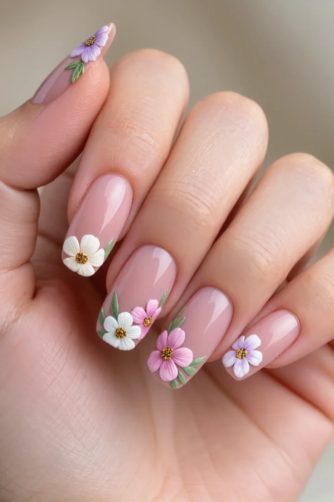 21 French Tip Nail Ideas That Reinvent a Classic 12 Floral French Tips