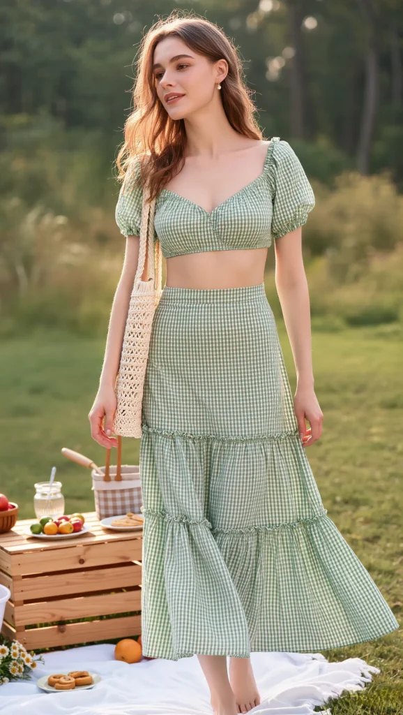 23 Dreamy Spring Picnic Outfits for Your 2026 Mood Board 8 Gingham Sets