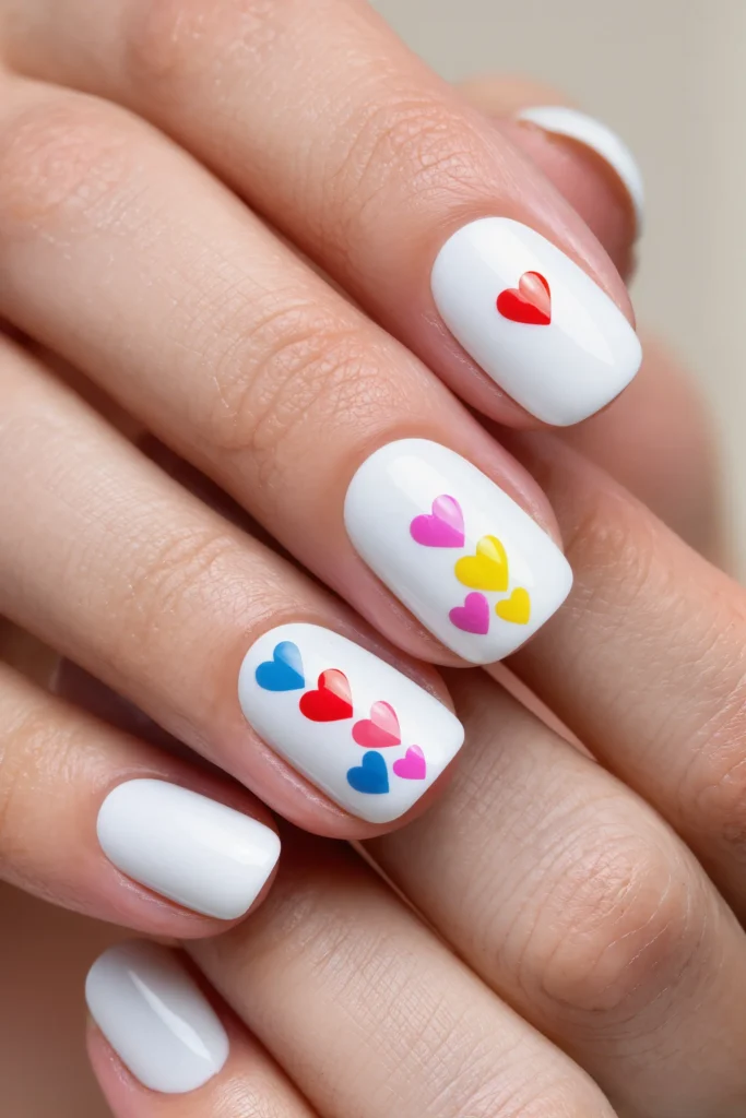 27 Gel Nail Ideas That Are Glossy, Gorgeous & Totally Trend-Ready 22 Heart Accent Nails