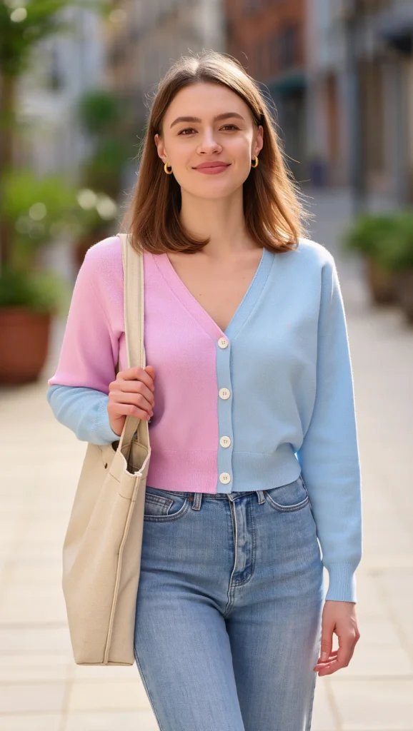 22 Aesthetic Airport Outfits You Need to Copy for Spring 2026 13 Cardigan Cute