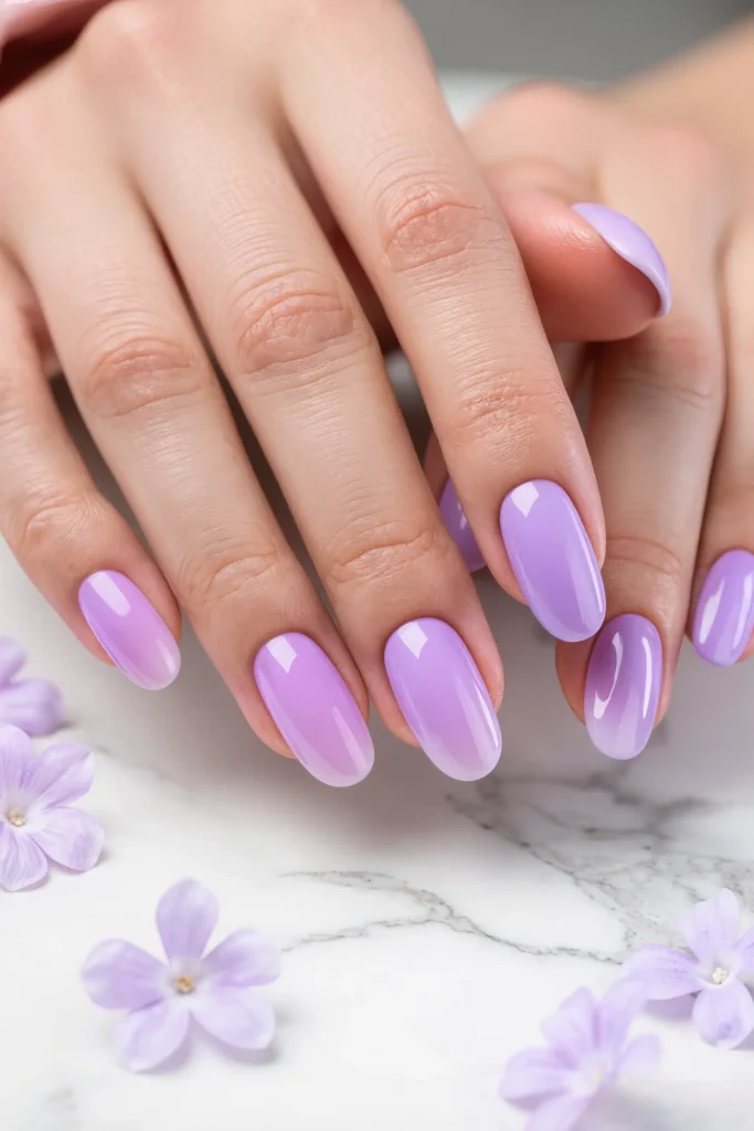 Lavender to Lilac Ombre