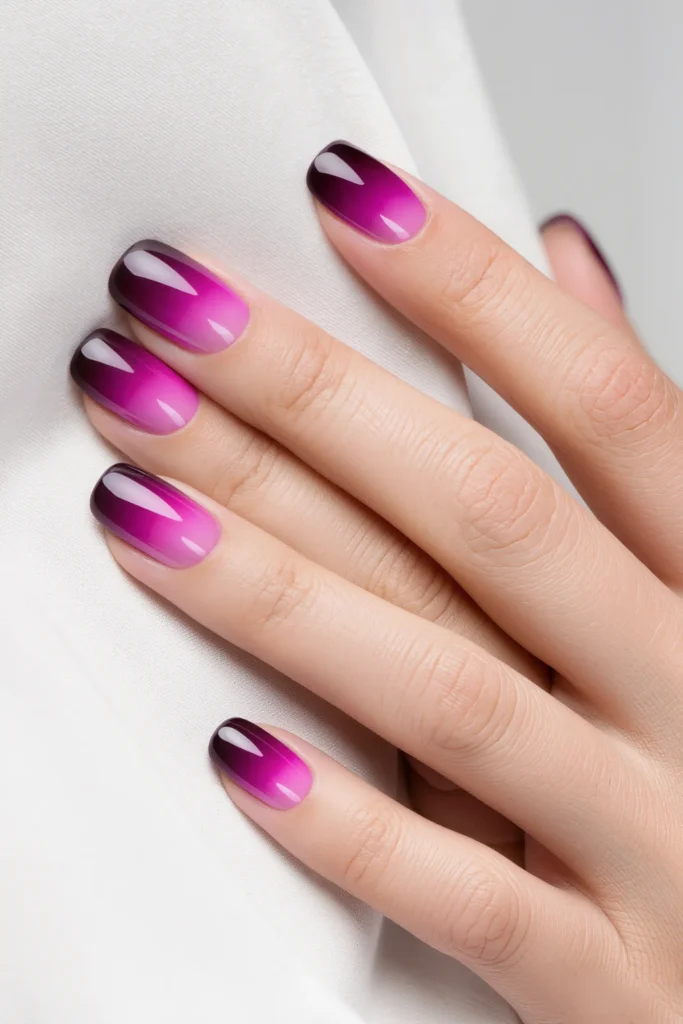 Magenta to Plum Ombre