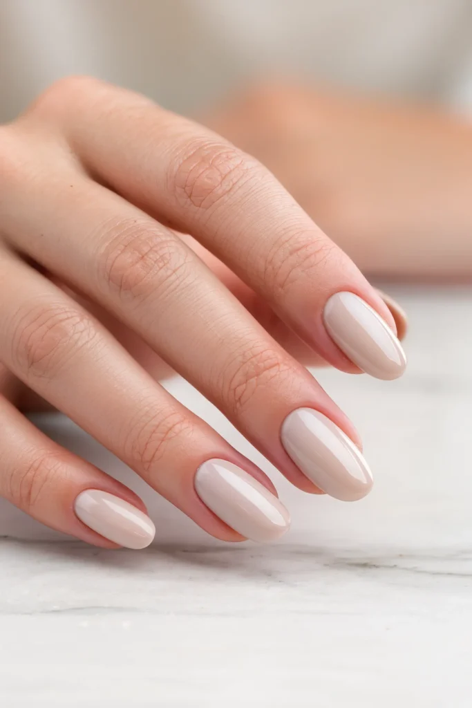 Nude Almond Nails