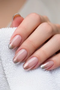 Nude Glitter Ombre