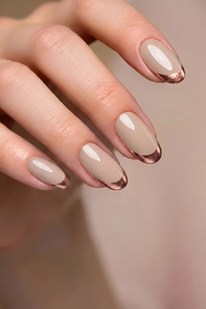 Nude and Rose Gold Combo
