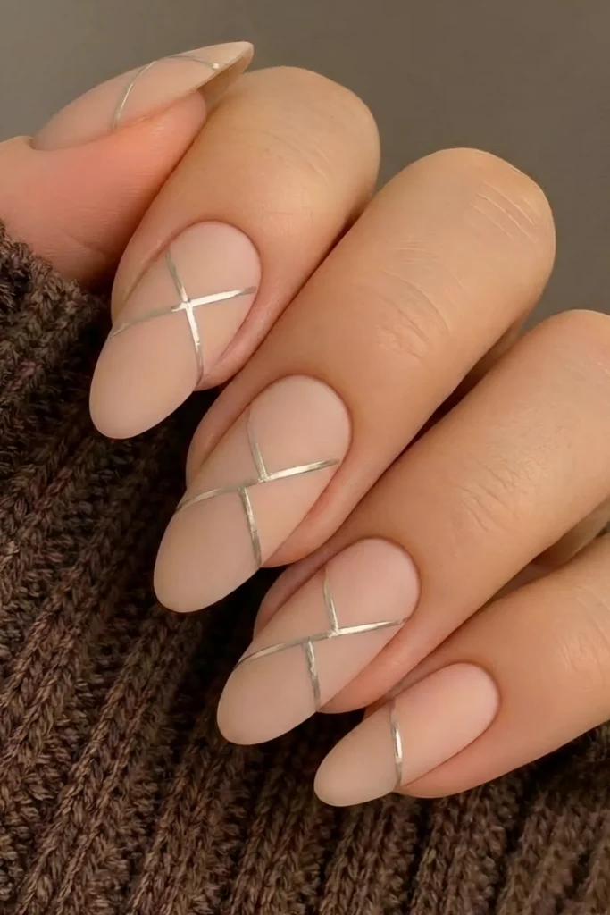 Nude with Silver Stripes