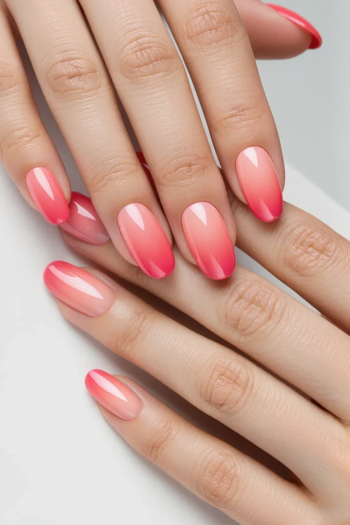 Peach to Coral Ombre