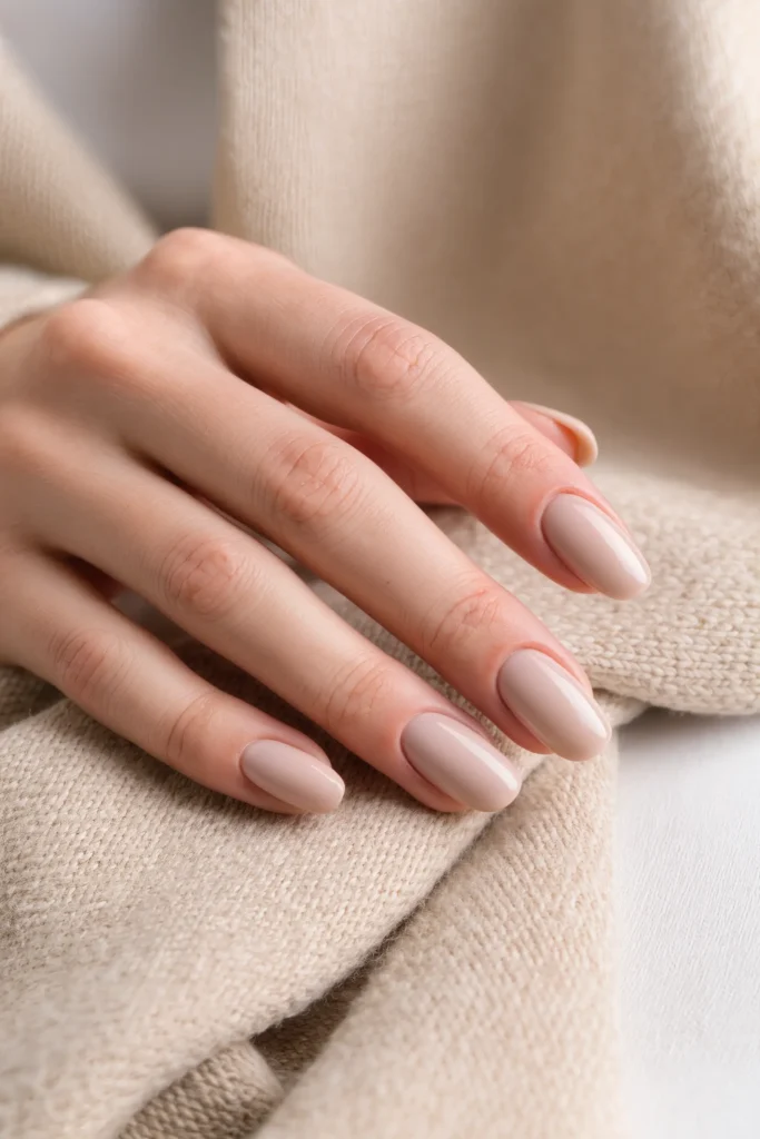 Short Almond with Nude Base