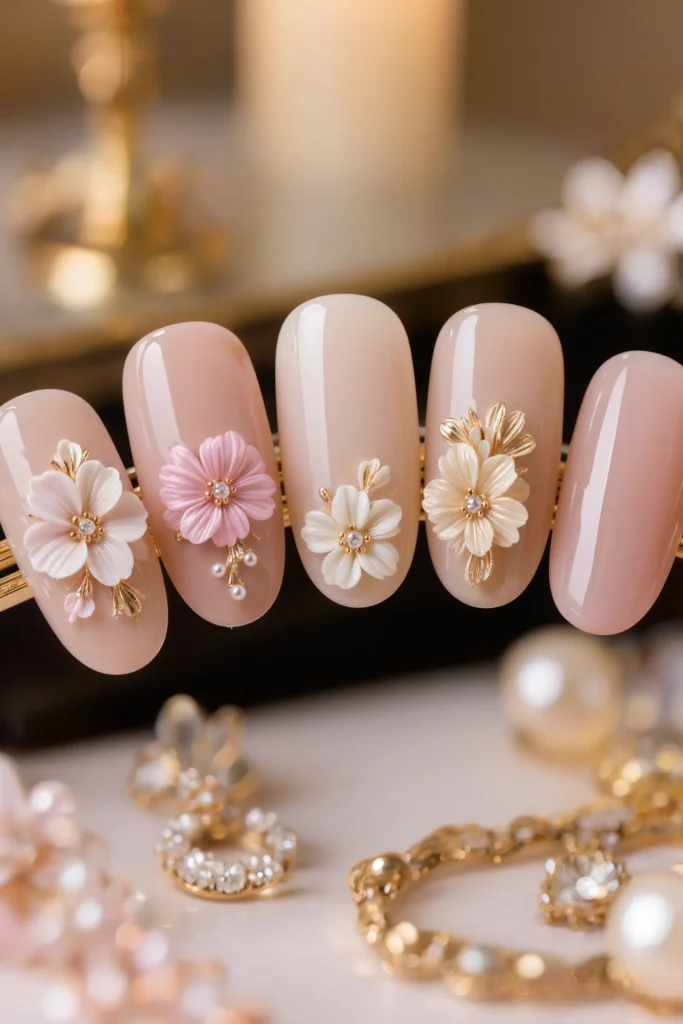 3D Floral Nail