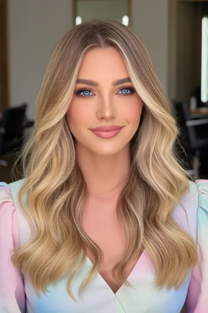 Blonde Face-Framing Balayage