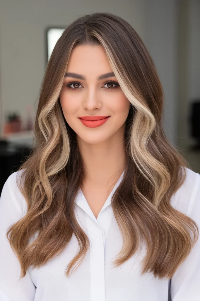 Brunette with a Money Piece