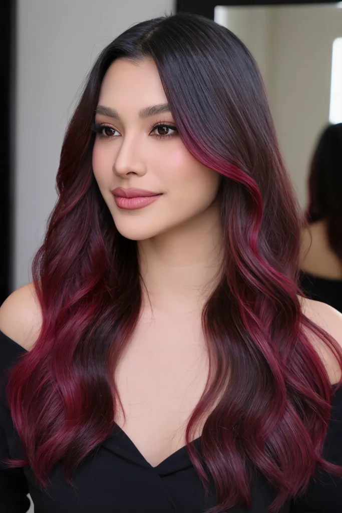 Burgundy Balayage