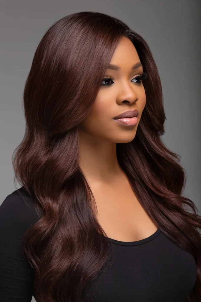 Cool-Toned Rich Mahogany Wood