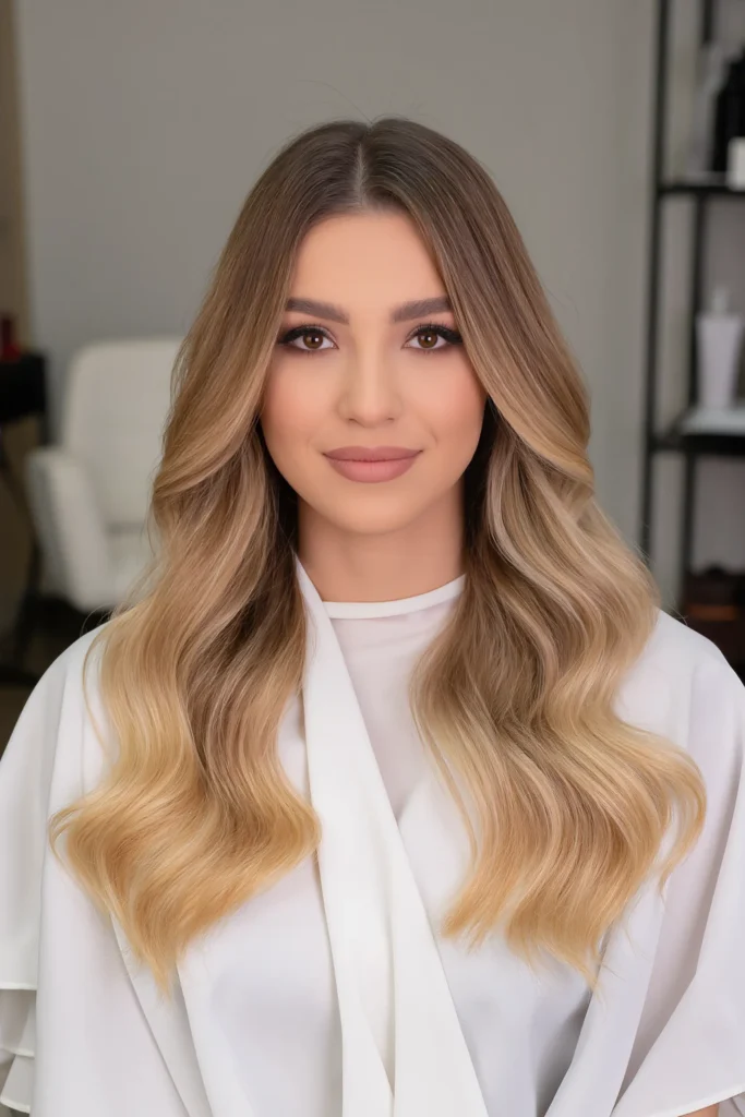 Dark Root Blonde Balayage