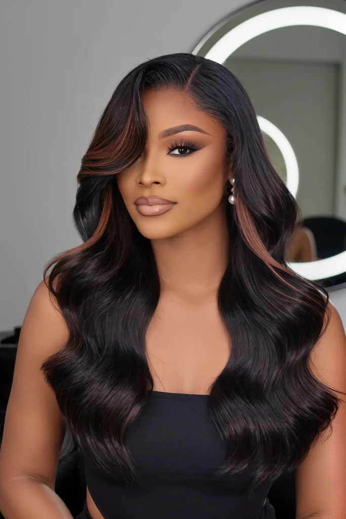 Subtle Midnight Dark Cocoa Ribbons