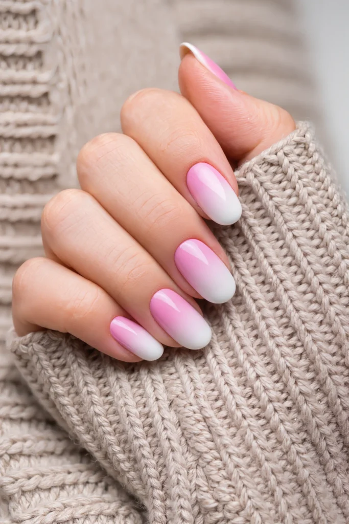 Ombre Fade Almond Nail