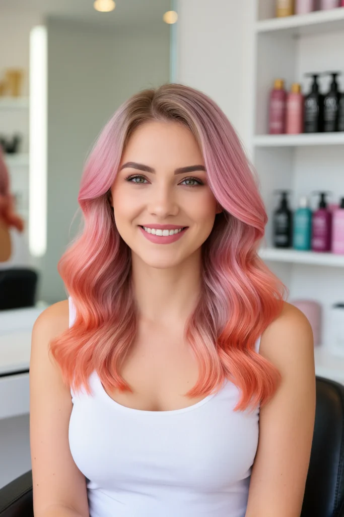 Peach Balayage