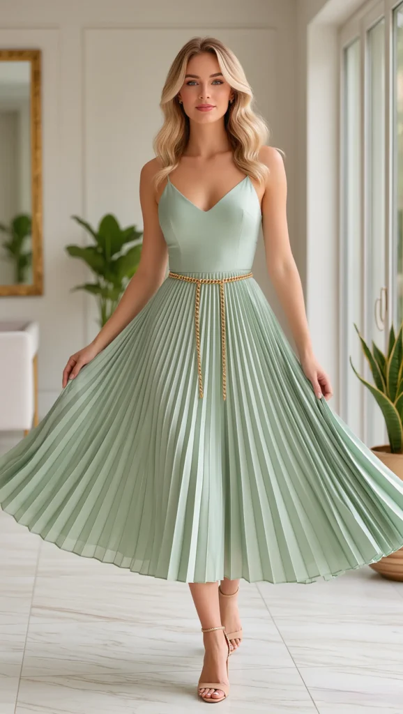 Pleated Chiffon