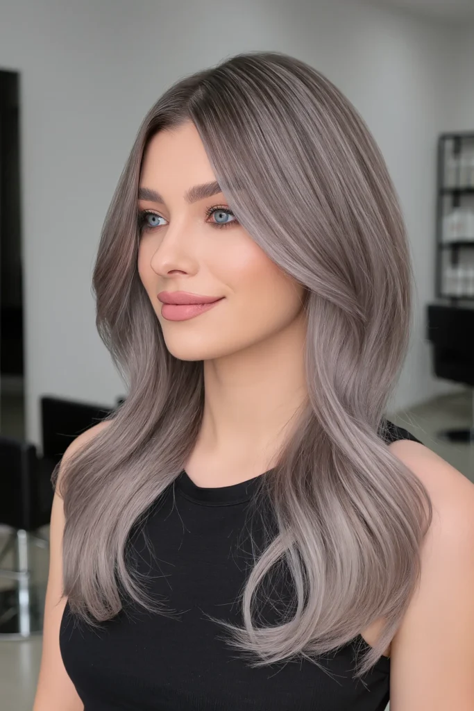 Smoky Grey Balayage