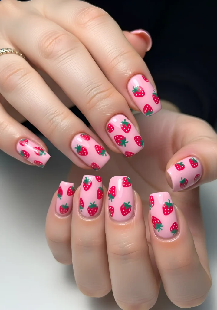 Strawberry Nail Art