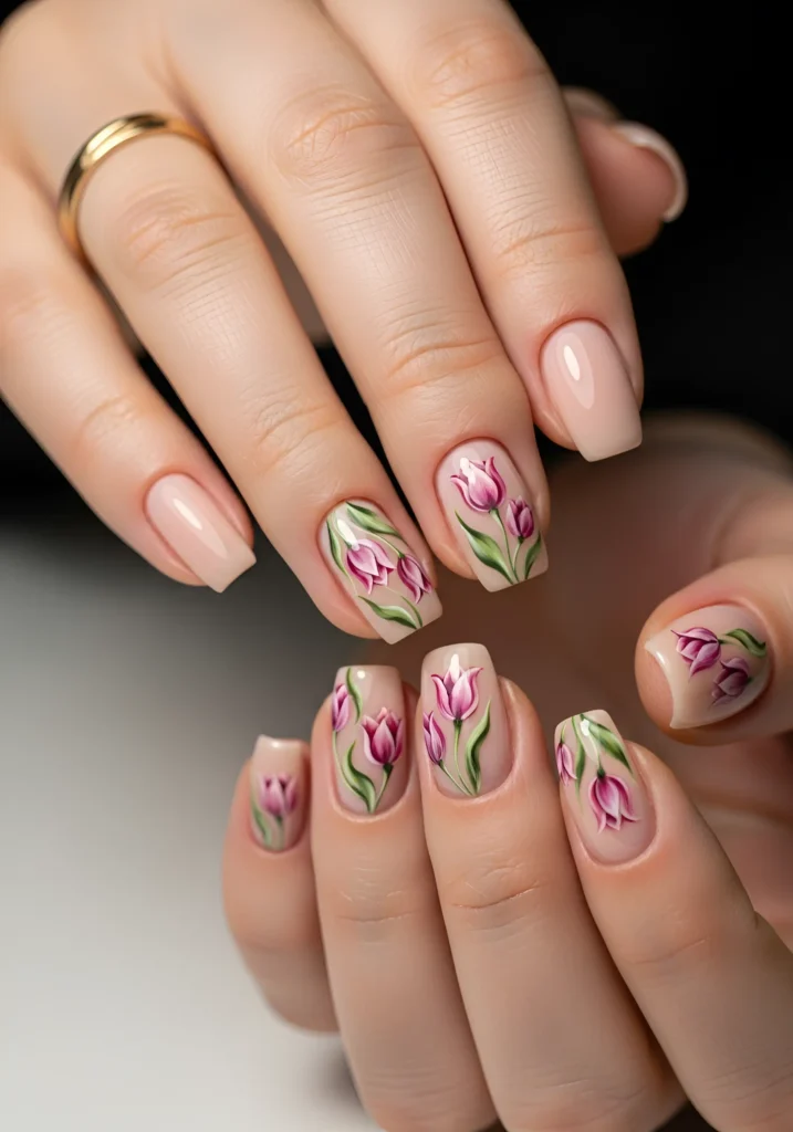 Tulip Nail Design