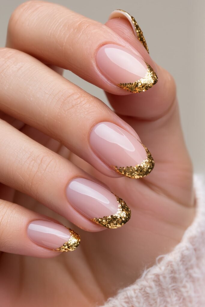 Glittering Gold Slant