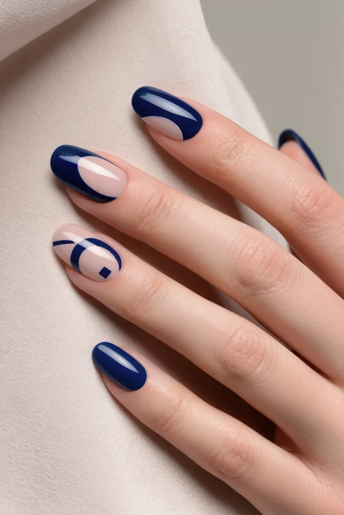 Abstract Cobalt Blue