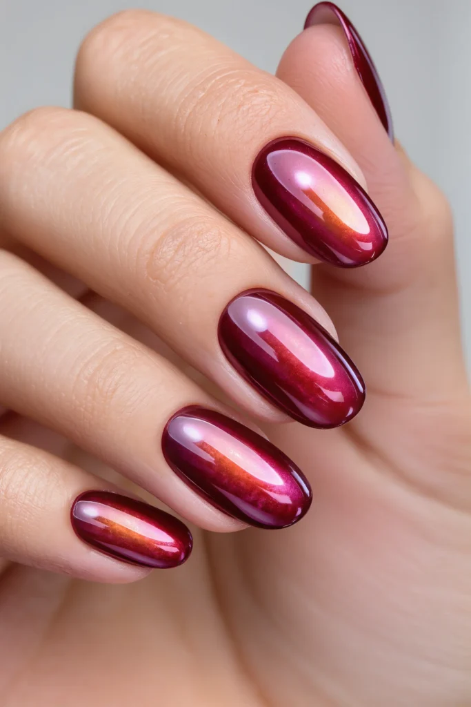 Cherry Red Jelly Nails