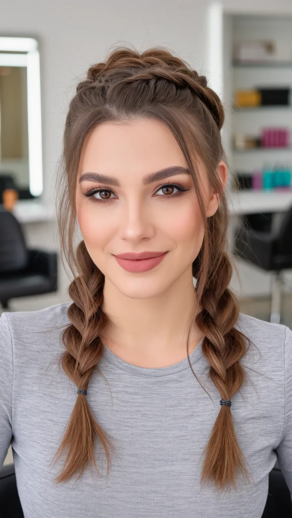 25 Cute Summer Hair Looks for 2026 6 Double Dutch Braids