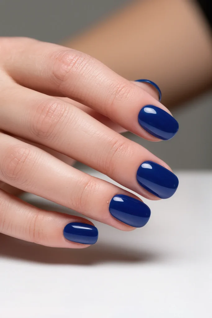 Electric Blueberry Nails