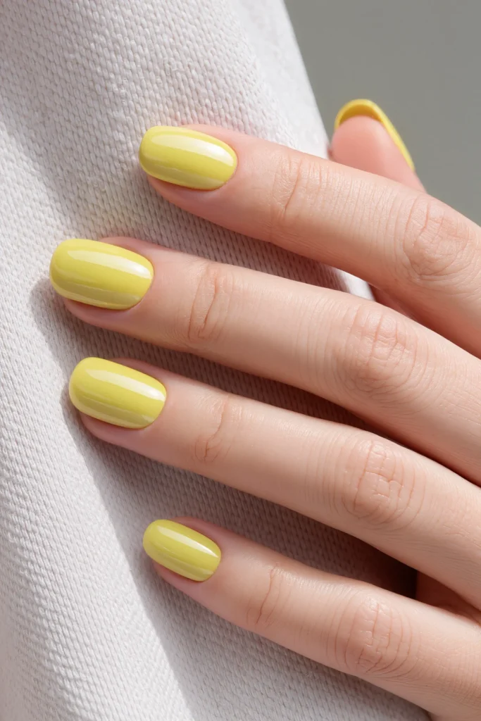 Glazed Lemon Nails
