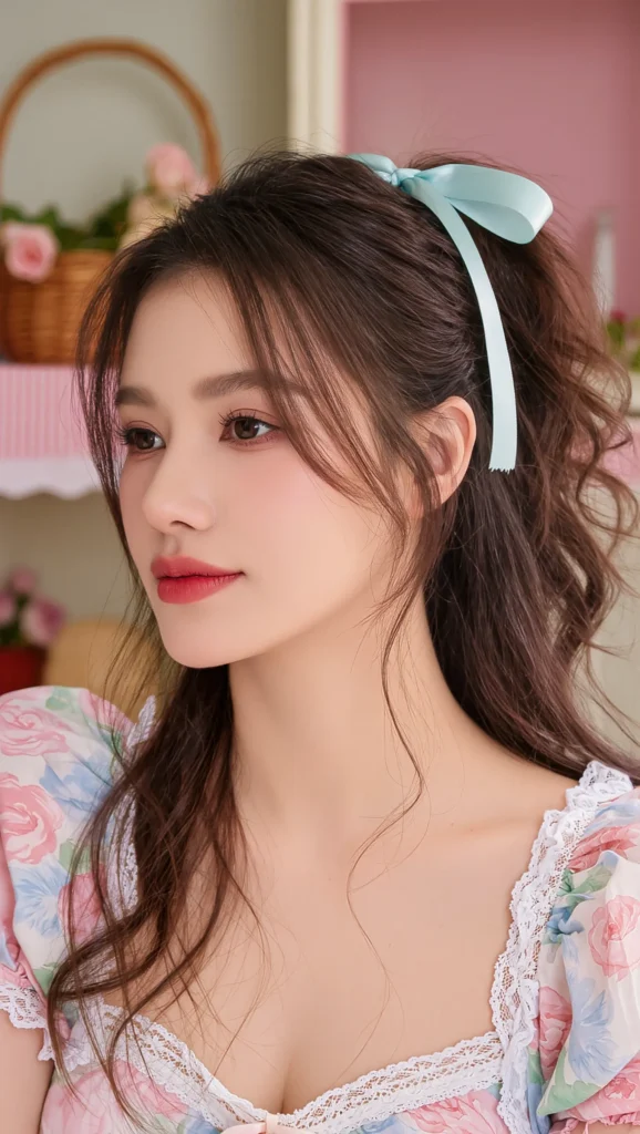 25 Cute Summer Hair Looks for 2026 4 Half-Up Bow Style