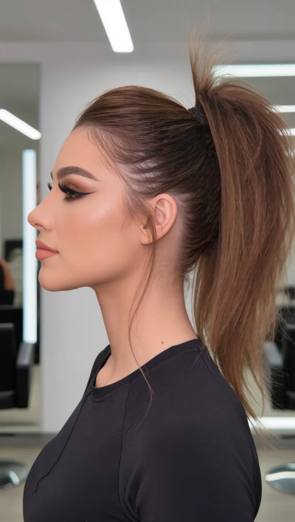 High Ponytail with Volume