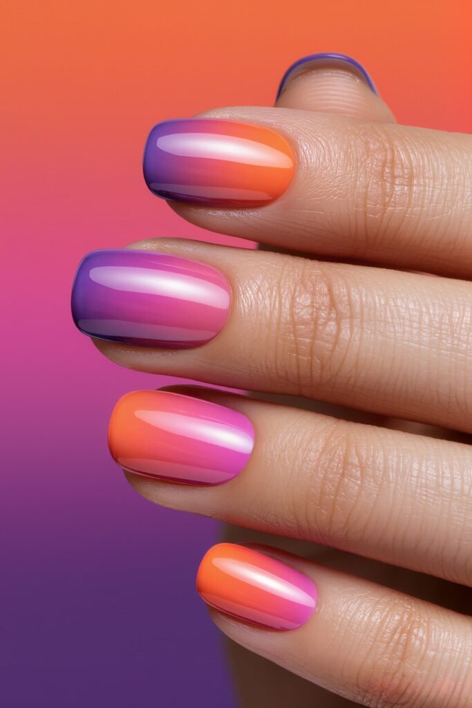 Sunset Gradient Nails