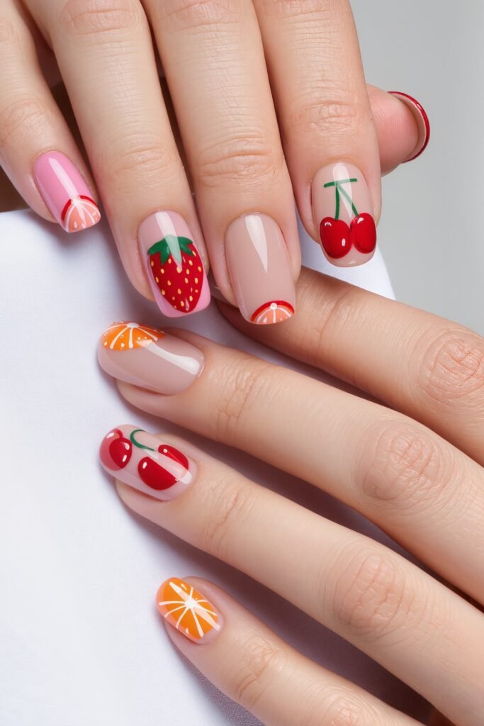 Fruit Mix Nail Art