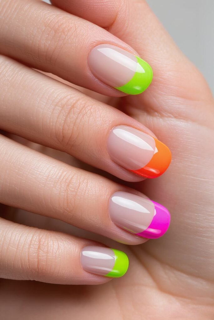 Neon French Tips