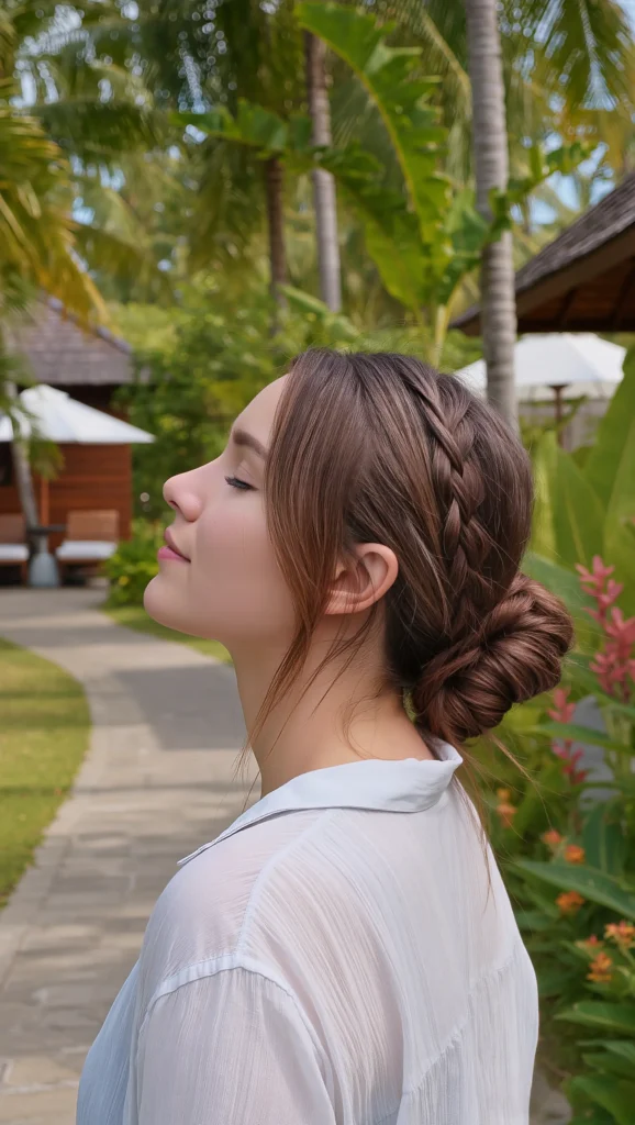 Low Braided Bun