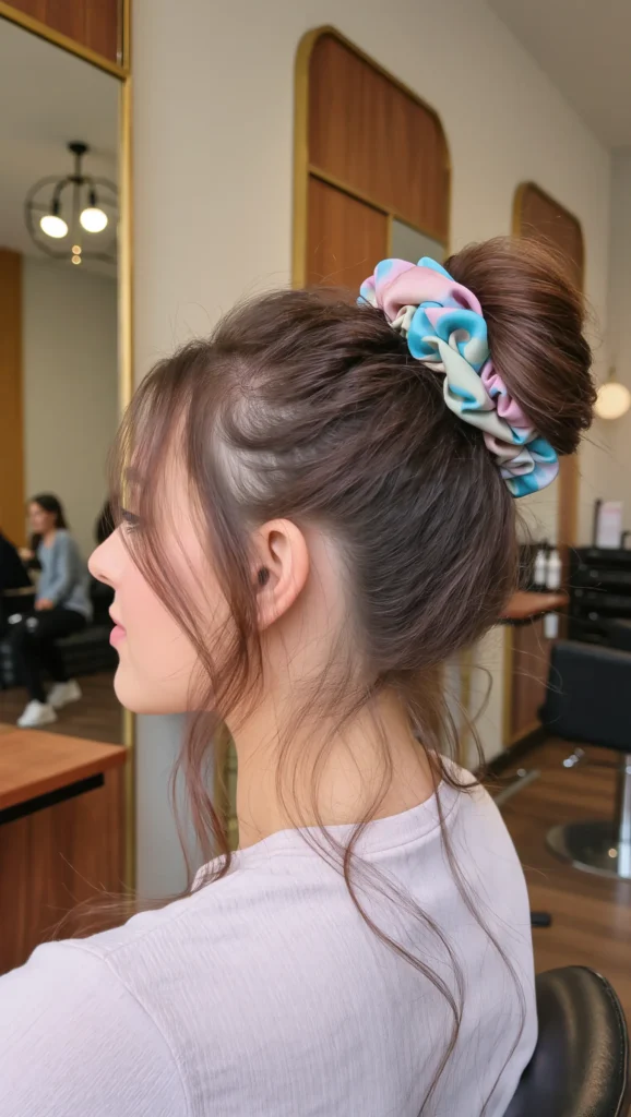 Messy Bun with Scrunchie