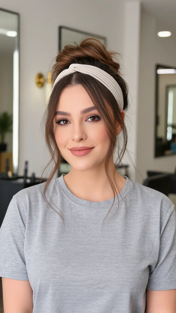 Messy Bun with Headband