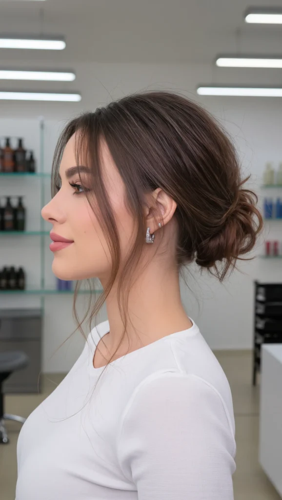 Sleek Front Messy Bun